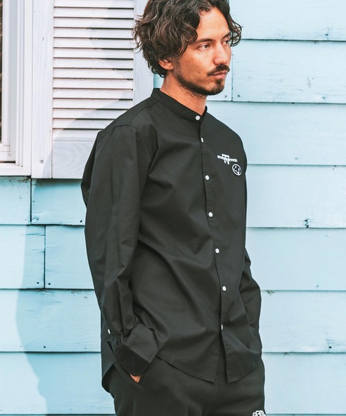 seventy seven シャツ ms5769- ox band collar L-S shirts 24W バンド
