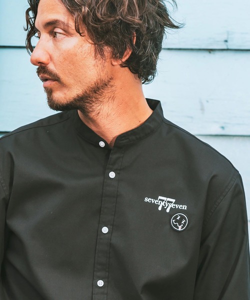 seventy seven シャツ ms5769- ox band collar L-S shirts 24W バンド