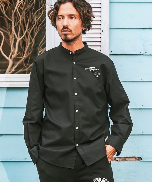 seventy seven シャツ ms5769- ox band collar L-S shirts 24W バンド
