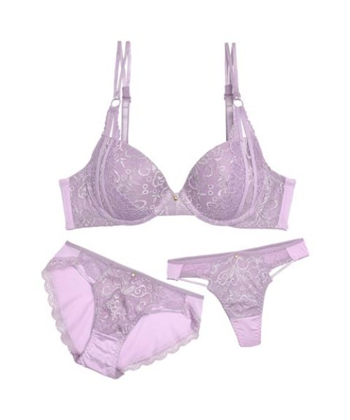 ブラジャー ショーツセット ドレッシーラインフラワー 育乳脇高