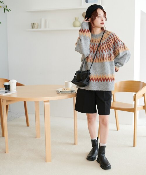 Discoat（ディスコート） ニット セーター 「WEB限定」求心柄プル