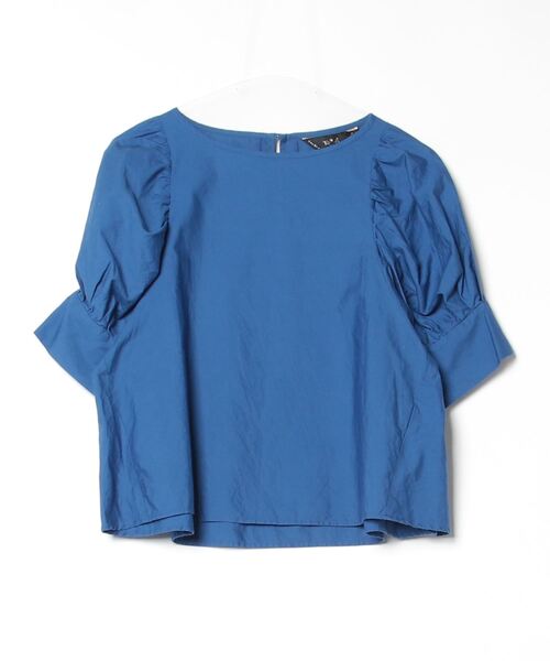 「大人気 新入荷 新品」に該当するファッション通販 by b. To agnes レディース ネイビー 38 半袖ブラウス b.」 「To トップス