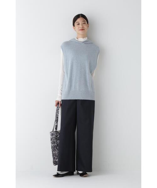 ヒューマンウーマン　半袖モックネックTシャツ（シアードッキング） ヒューマンウーマン human woman シアードッキングモックネック