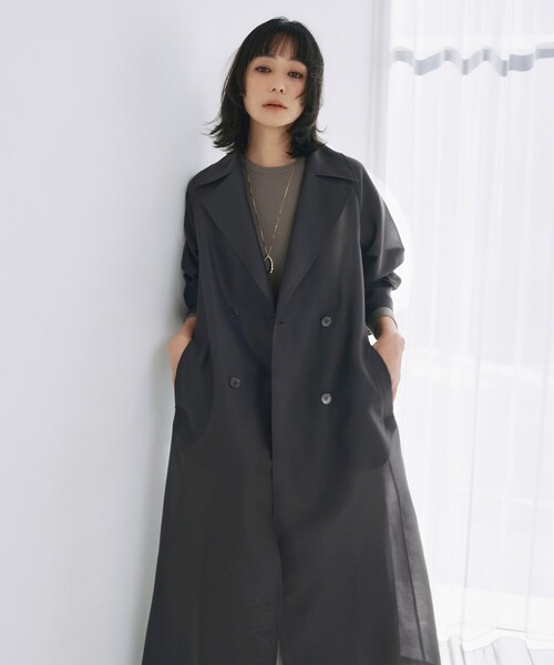 Y*0様 ICB トレンチコート 極美品 11号 ICB（アイシービー） トレンチコート コート 「撥水加工」 メモリー