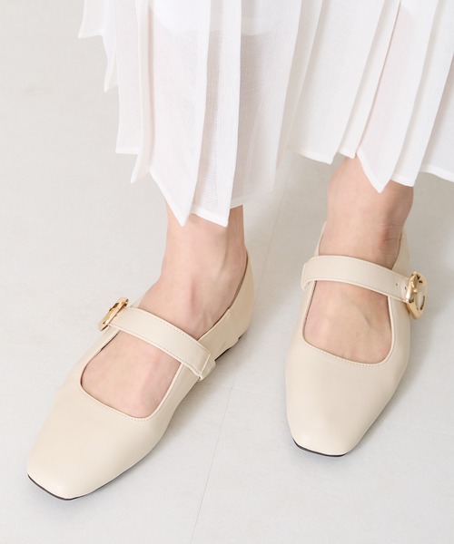 WA ORiental TRaffic パンプス 柔らかストラップフラットパンプス