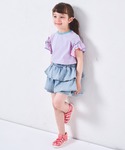 パンツ ガールズ ティアード デニムスカッツ ...の詳細画像5