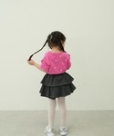 パンツ ガールズ ティアード デニムスカッツ ...の詳細画像4