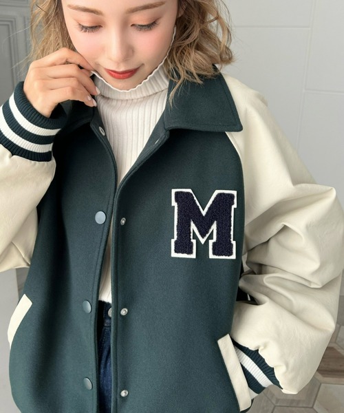KITH Yankees スタジャン M ダークグリーン KITH New York MLB ボンバージャケット スタジャン XS
