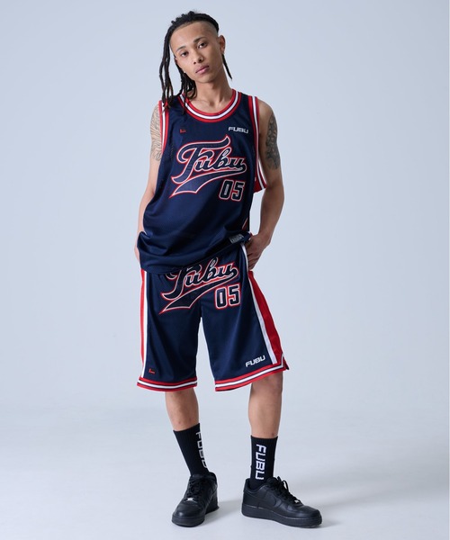 FUBU（フブ） ハーフパンツ パンツ 短パン ブランド ロゴ ワッペン