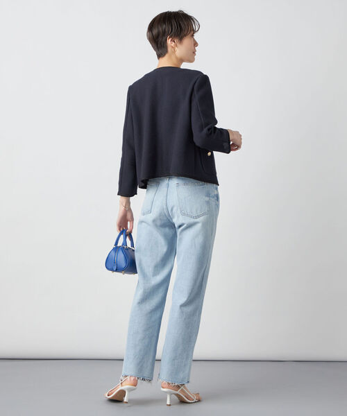 NOLLEY'S sophi ネイビー　ツイードジャケット NOLLEY'S Sophi（ノーリーズソフィー） ツイードジャケット 38