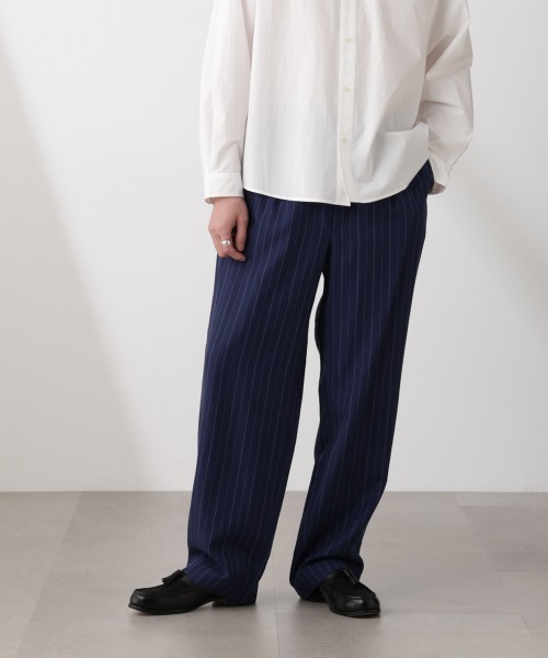 NANO universe（ナノ・ユニバース） パンツ リネンブレンドピン