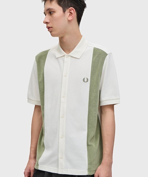 FRED PERRY【現行モデル】オープンカラー タオル地 ポロシャツ FRED PERRY ポロシャツ Open Collar Towelling Polo／オープン