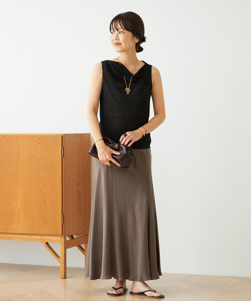 plage スカート 「追加」Washable Fibril ロングスカート