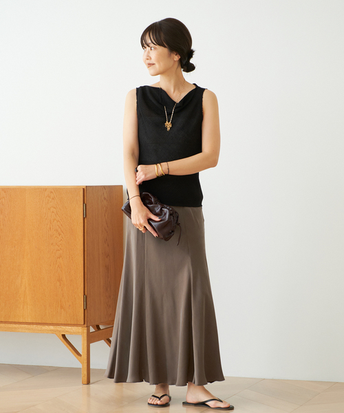 plage スカート 「追加」Washable Fibril ロングスカート