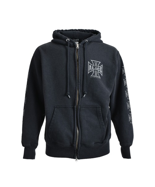 トップス ALICE HOLLYWOO FULL ZIP HOODIE Disney Alice in Wonderland Zip Up Hoodie Large – World of