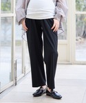 マタニティ 「接触冷感」カノコワイドテーパード...の詳細画像2