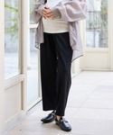 マタニティ 「接触冷感」カノコワイドテーパード...の詳細画像4