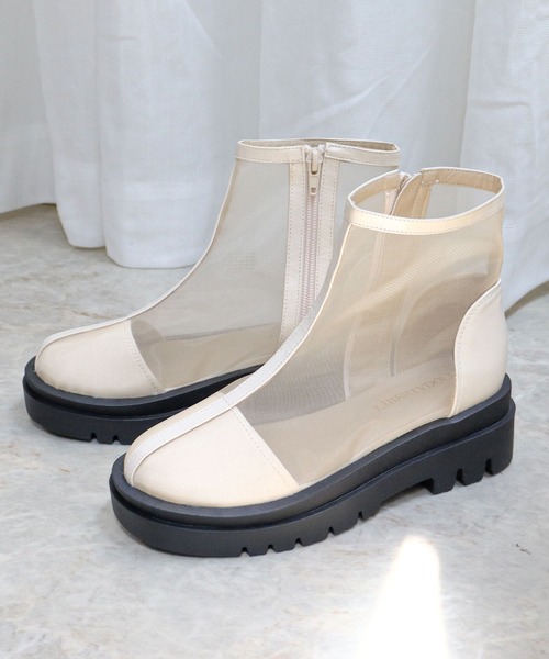 「LibertyDoll」 ショートブーツ LL ブラック レディース_画像4