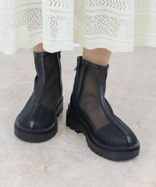 「LibertyDoll」 ショートブーツ LL ブラック レディース_画像6