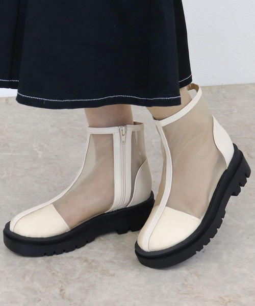 「LibertyDoll」 ショートブーツ LL ブラック レディース_画像8