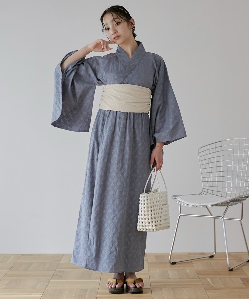 Neina 浴衣 「浴衣」1人で着られるカットジャガードワンピース