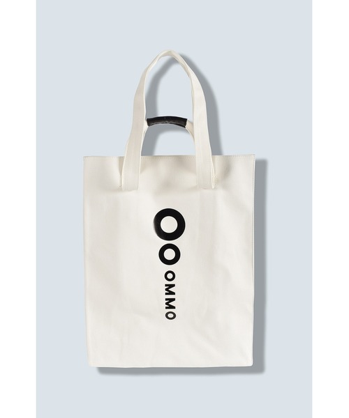 OMMO ノベルティ限定 トートバッグ シルバー OMMO（オーエムエムオー） トートバッグ LOGO SQUARE TOTE レディース