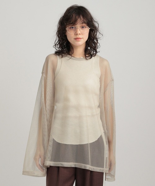[GLOWNY] 3/4 G CONTRAST Tシャツ★新作・24AW★レディース★ George's tシャツ メッシュロンT レディース : ZOZOTOWN Yahoo