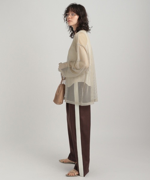 KUUUPY tシャツ Long Sleeve Mesh Pullover- ロングスリーブ
