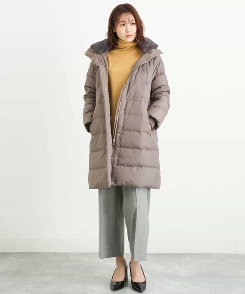 「MK MICHEL KLEIN」 タートルネックニット 38 ホワイト レディース_画像2