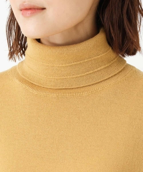 「MK MICHEL KLEIN」 タートルネックニット 38 ホワイト レディース_画像6