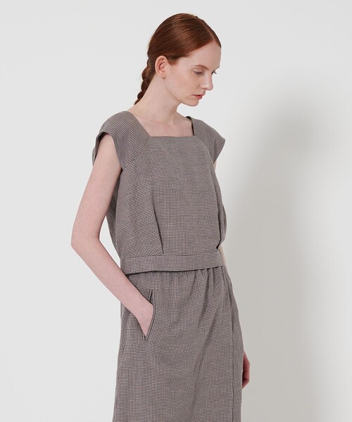 ブラウス シャツ 「Steven Alan」ハウンドトゥース シャツ レディース Steven Alan＞ハウンドトゥース シャツ