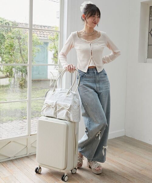 MAJESTIC LEGON（マジェスティックレゴン） ボストンバッグ フラワー