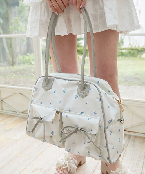MAJESTIC LEGON（マジェスティックレゴン） ボストンバッグ フラワー