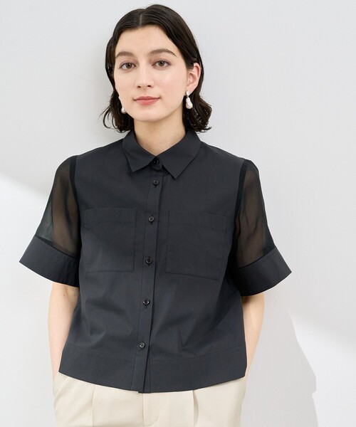 ANAYI◆半袖ブラウス/38/コットン/YLW/無地/102217-13-180-01-380 半袖 ブラウス |ANAYI OFFICIAL ONLINE STORE | アナイ 公式サイト