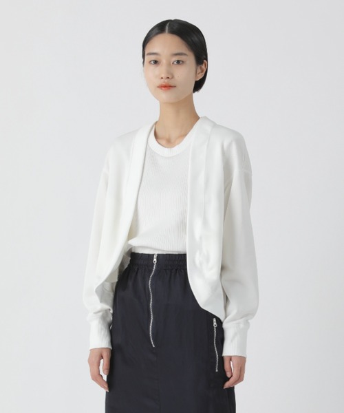 「ZUCCa」 カーディガン M size ホワイト レディース
