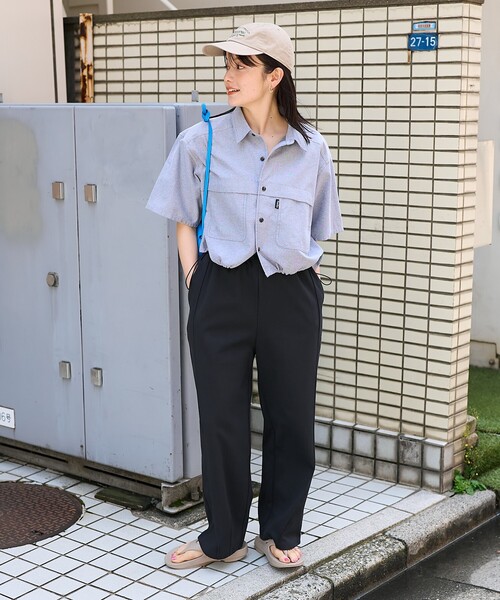 パンツ 「接触冷感」 サマー ボンディング カーブワイドパンツ/イージーパンツ/スウェットパンツ レディース | FREAK'S STORE | 23