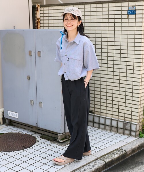 パンツ 「接触冷感」 サマー ボンディング カーブワイドパンツ/イージーパンツ/スウェットパンツ レディース | FREAK'S STORE | 20