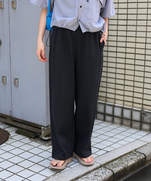パンツ 「接触冷感」 サマー ボンディング カーブワイドパンツ/イージーパンツ/スウェットパンツ レディース | FREAK'S STORE | 19