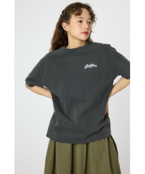 【GOLDEN 】チャコールグレー Tシャツ ユーズド加工 チャコールグレー
