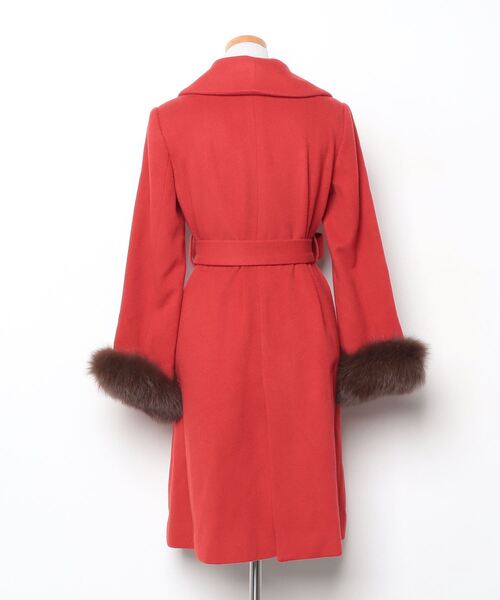 「SWINGLE」 コート SMALL レッド レディース_画像2