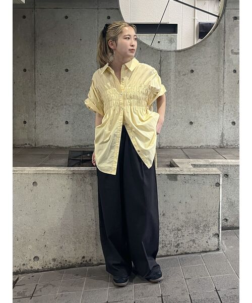 Ungrid パンツ リネン混カーブラフパンツ レディース : ZOZOTOWN
