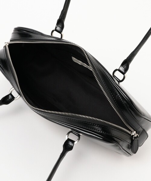 未使用 黒 ボストンバッグ Bのロゴ FRENZLAUER（フランツロアー） ハンドバッグ BOWLING BAG M レディース