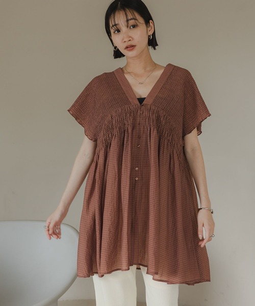 LOWRYS FARM フリルチュニックブラウス LOWRYS FARM｜フリルチュニックブラウス | Rakuten Fashion(楽天