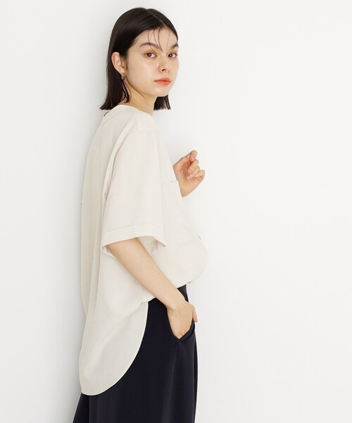 THE SHOP TK ブラウス シャツ 「秋色入荷/インしなくても決まる