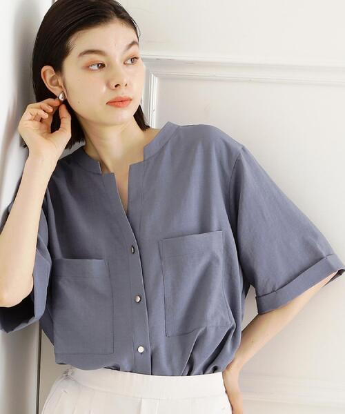 THE SHOP TK ブラウス シャツ 「秋色入荷/インしなくても決まる