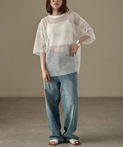 2000Archives メッシュシャツ 12号 ネイビー/シルバー 前後2WAY