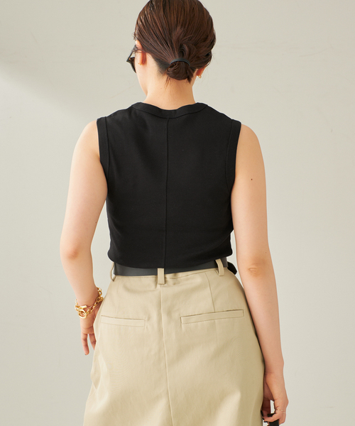 FLORE FLORE(フローレフローレ)人気 タンクトップ S FLORE FLORE/フローレフローレ ESME TANK タンクトップ（タンクトップ