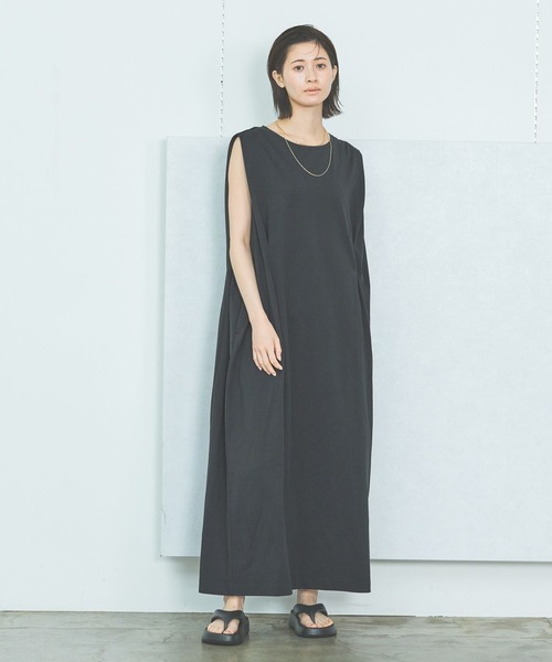 LAKOLE（ラコレ） ワンピース 「接触冷感」ウェストタックカット