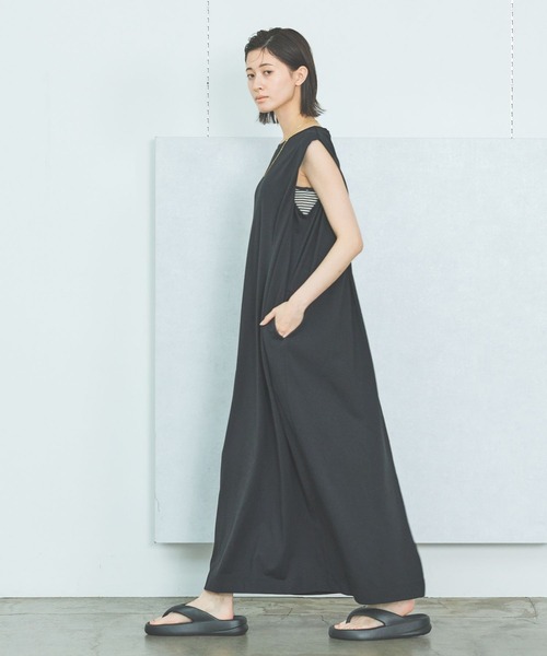 LAKOLE（ラコレ） ワンピース 「接触冷感」ウェストタックカット