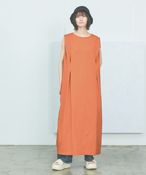 LAKOLE（ラコレ） ワンピース 「接触冷感」ウェストタックカット